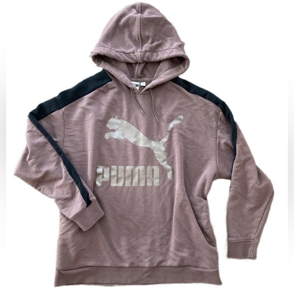 PUMA Metallic Logo‎ Hoodie Sweatshirt - Picture 1 of 2